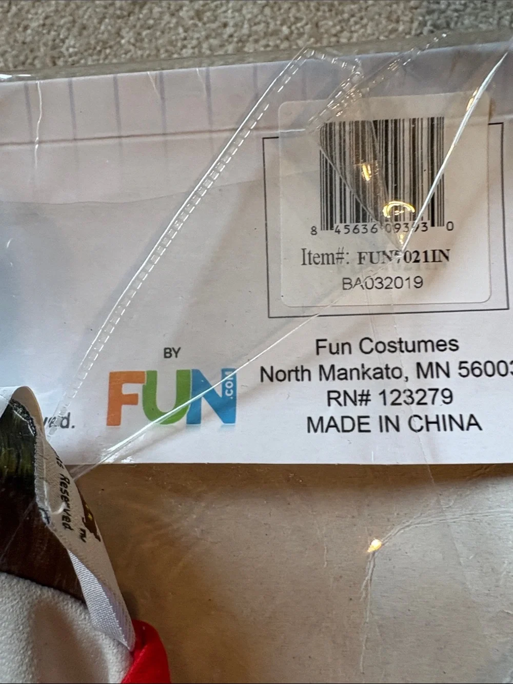 NIB A League of Their Own Coach Jimmy Baby Costume; Sz: 0-3 Months